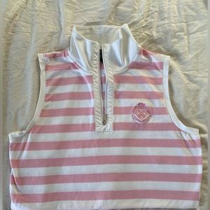 Vintage Pink and White Ralph Lauren Active Tennis or Golf Shirt